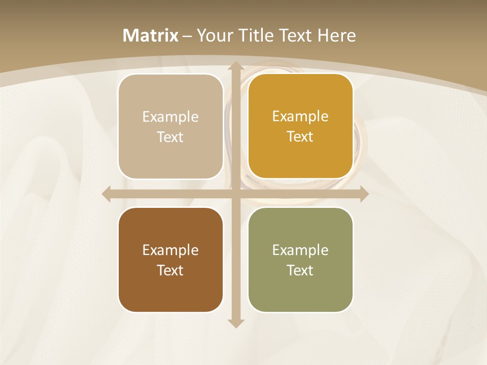 Silk Golden Sign PowerPoint Template