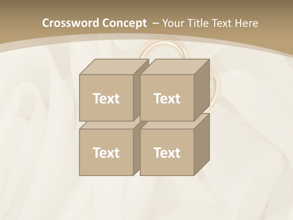 Silk Golden Sign PowerPoint Template