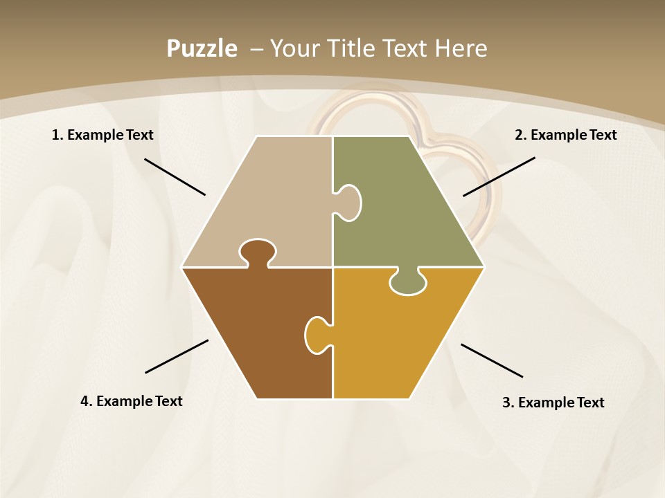 Silk Golden Sign PowerPoint Template