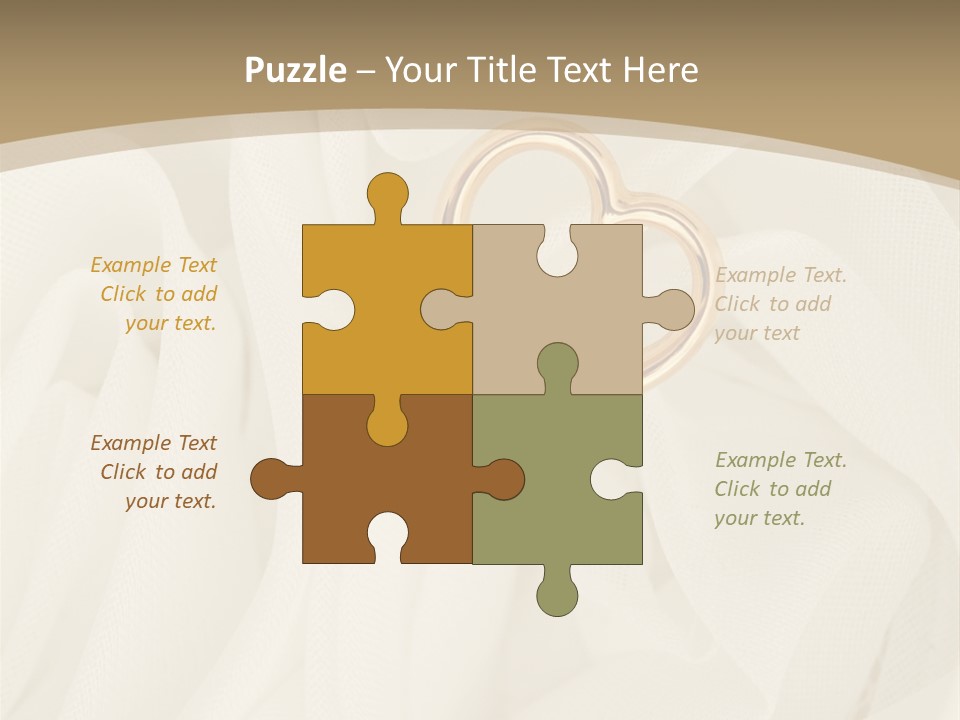 Silk Golden Sign PowerPoint Template