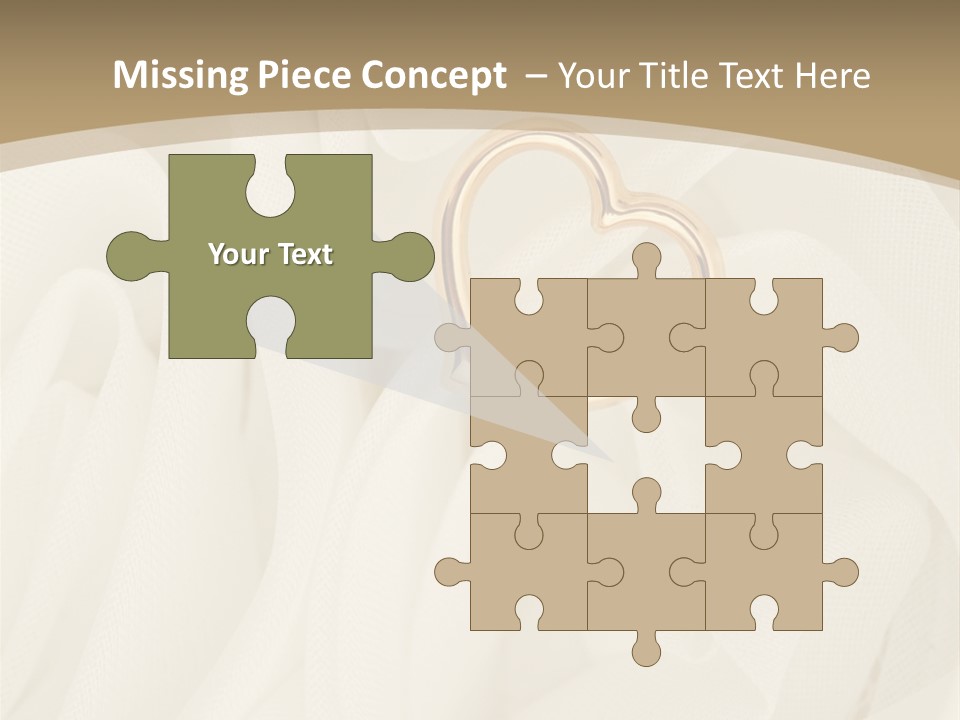 Silk Golden Sign PowerPoint Template