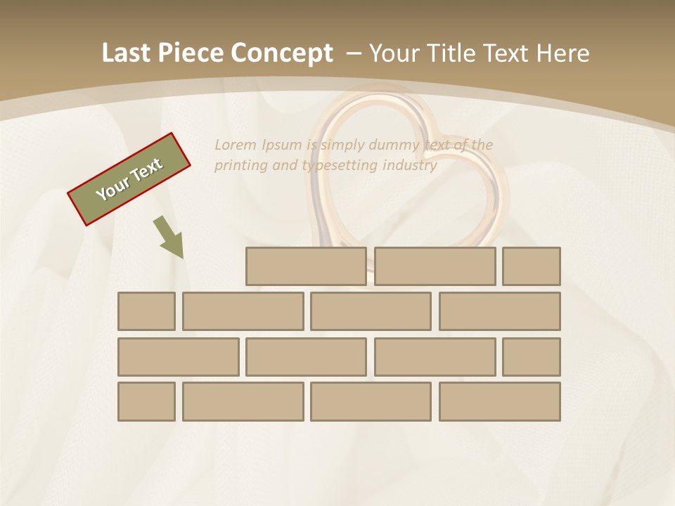 Silk Golden Sign PowerPoint Template