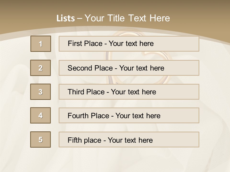 Silk Golden Sign PowerPoint Template
