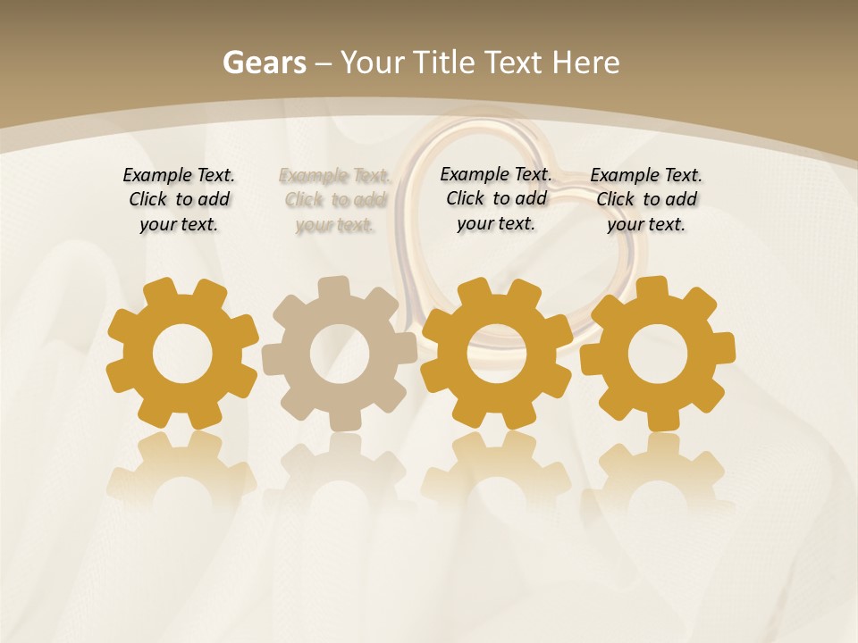 Silk Golden Sign PowerPoint Template