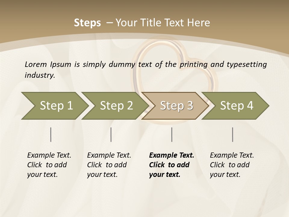 Silk Golden Sign PowerPoint Template