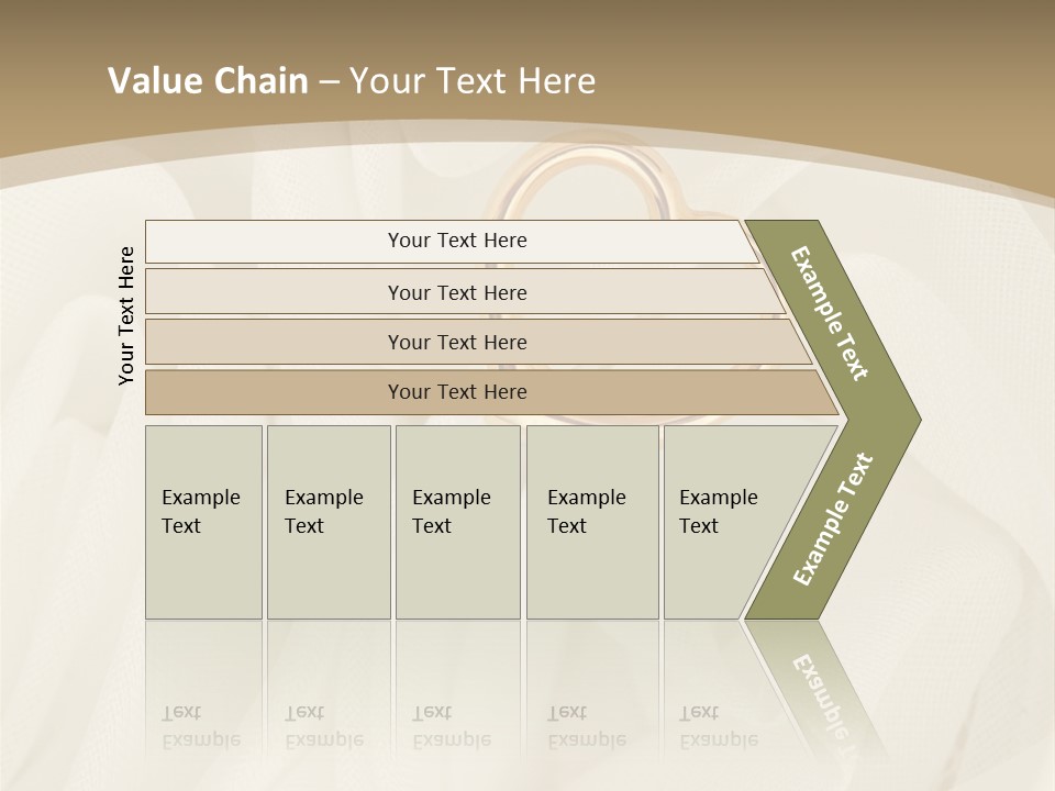 Silk Golden Sign PowerPoint Template