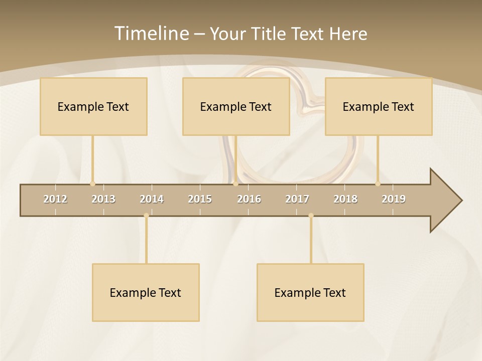 Silk Golden Sign PowerPoint Template