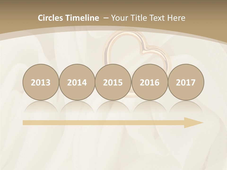 Silk Golden Sign PowerPoint Template