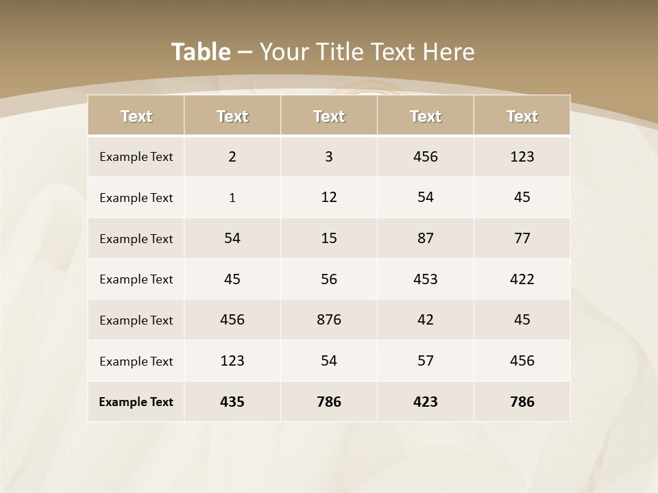 Silk Golden Sign PowerPoint Template