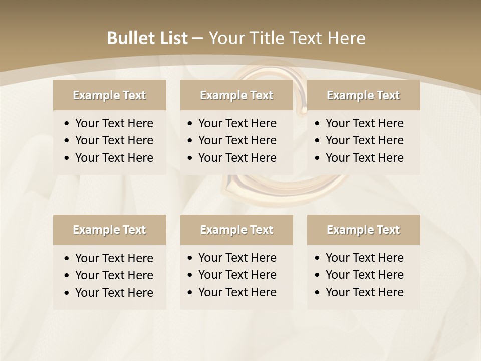 Silk Golden Sign PowerPoint Template