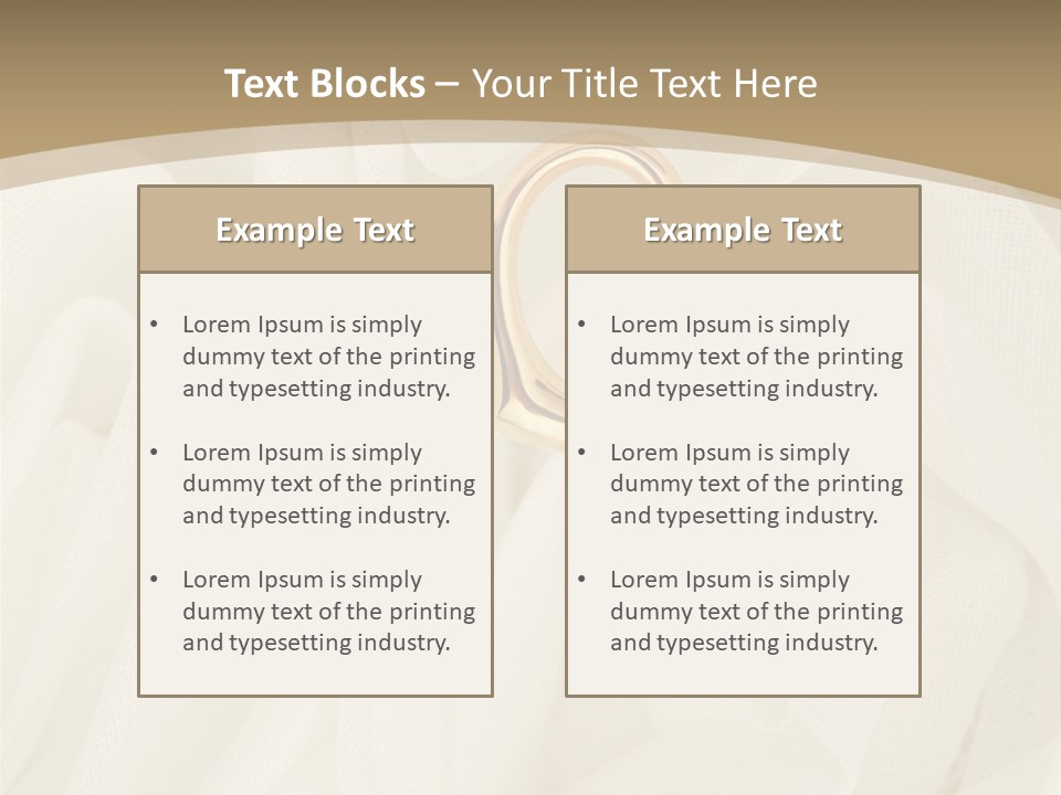 Silk Golden Sign PowerPoint Template