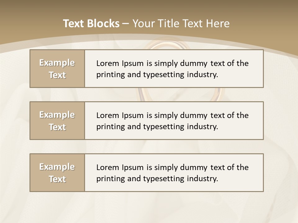 Silk Golden Sign PowerPoint Template