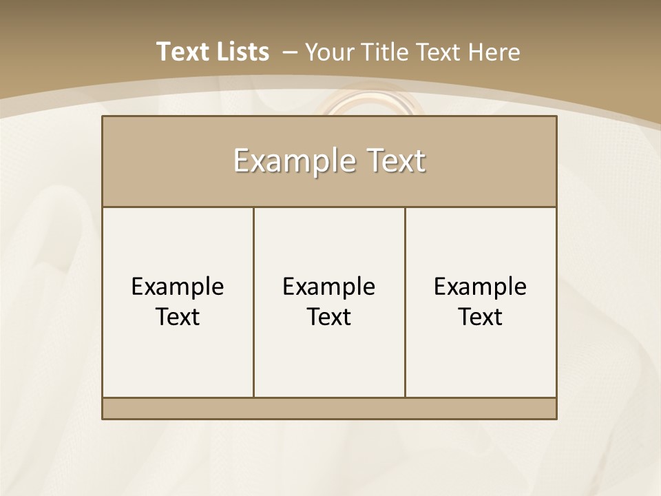 Silk Golden Sign PowerPoint Template