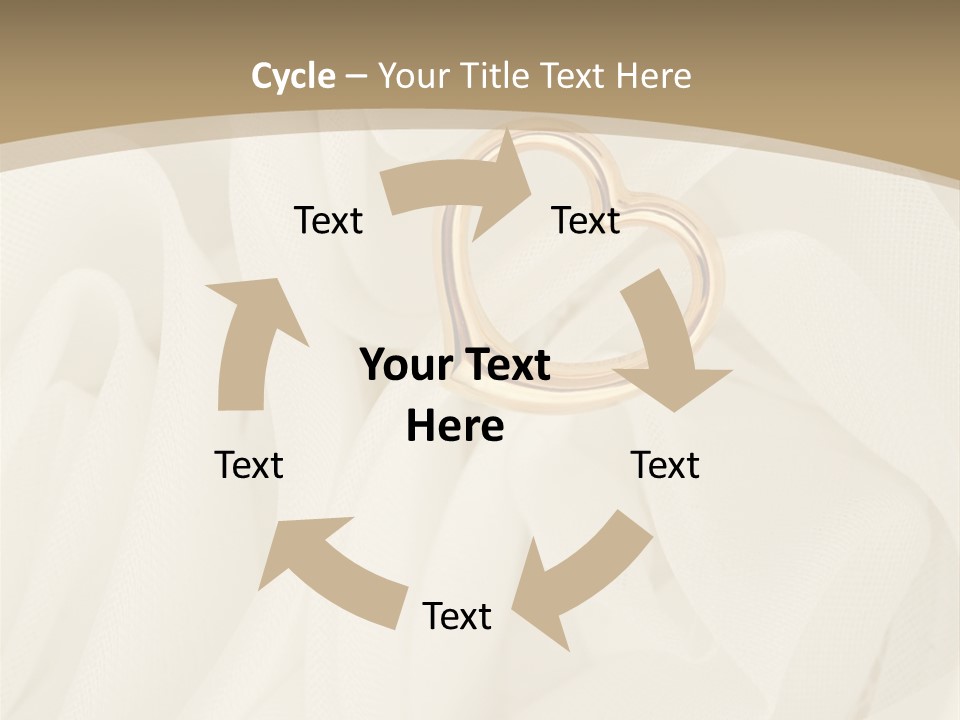 Silk Golden Sign PowerPoint Template