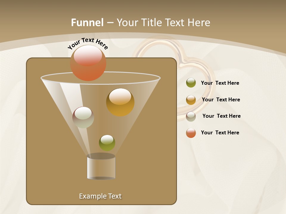 Silk Golden Sign PowerPoint Template