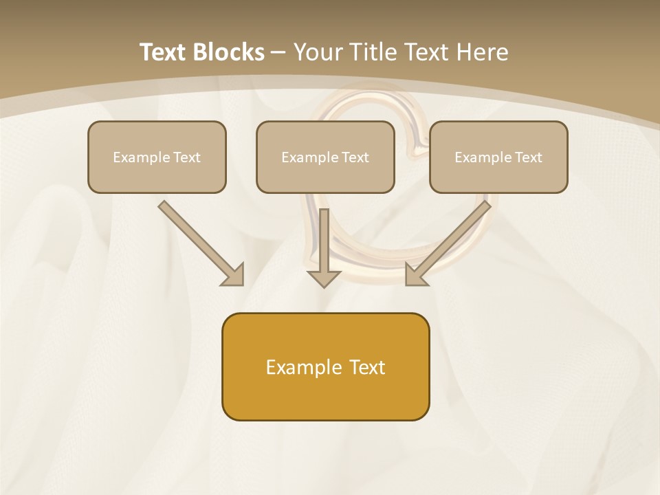 Silk Golden Sign PowerPoint Template