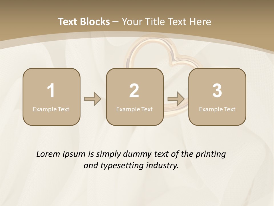 Silk Golden Sign PowerPoint Template