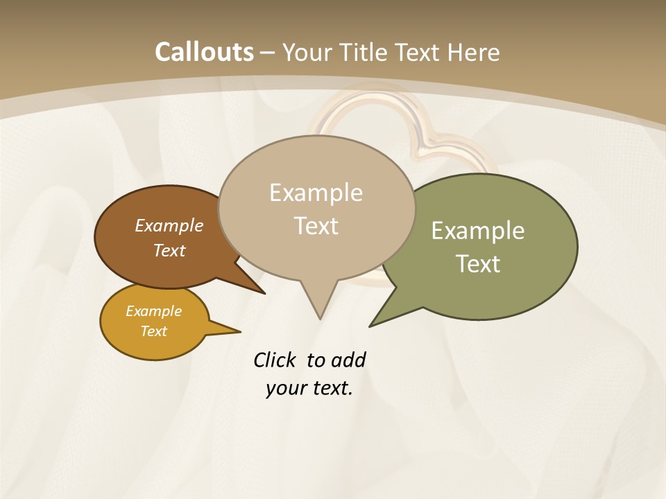 Silk Golden Sign PowerPoint Template