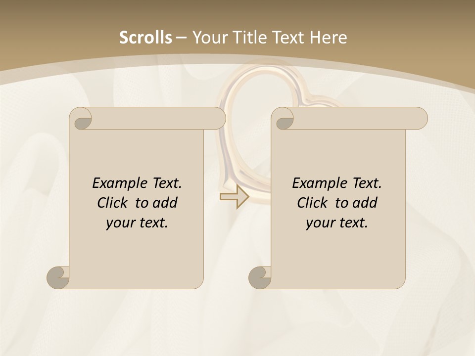 Silk Golden Sign PowerPoint Template