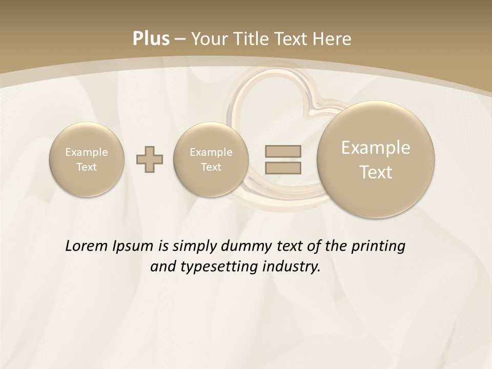 Silk Golden Sign PowerPoint Template