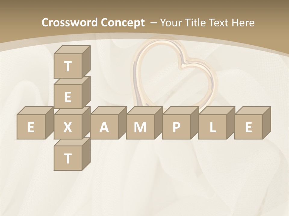 Silk Golden Sign PowerPoint Template