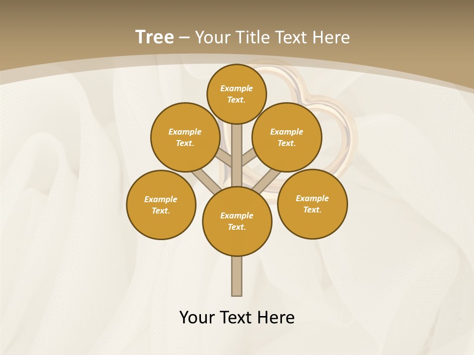 Silk Golden Sign PowerPoint Template