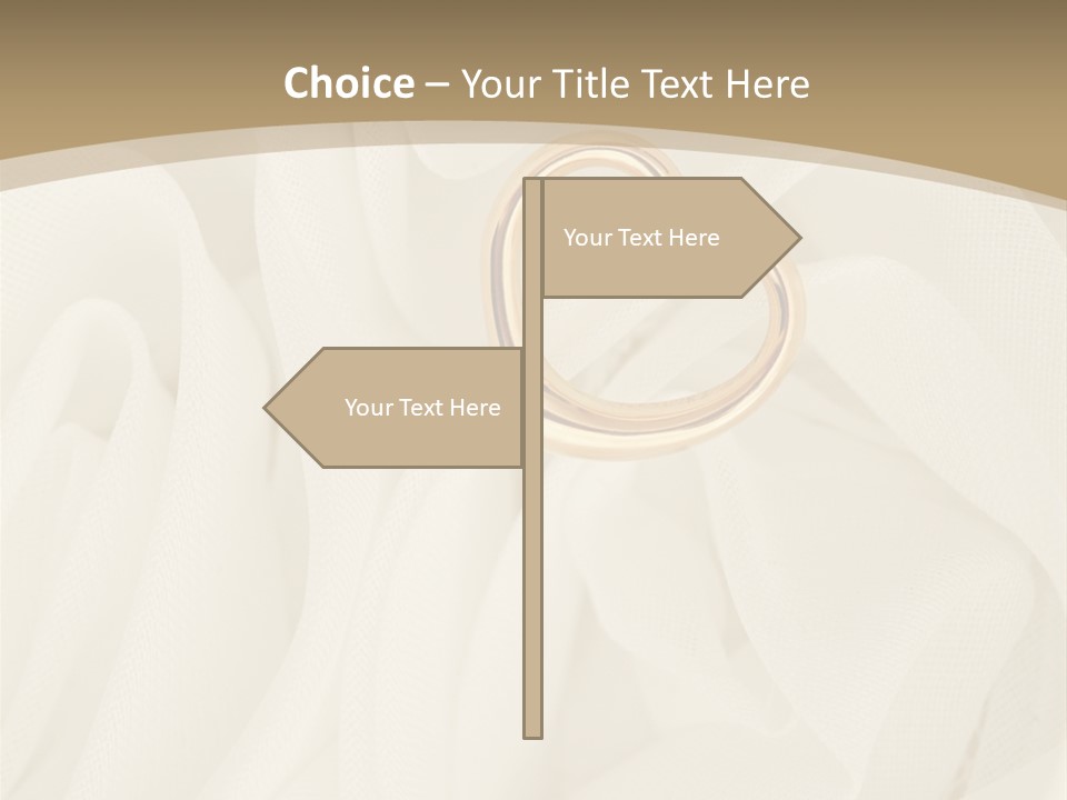 Silk Golden Sign PowerPoint Template