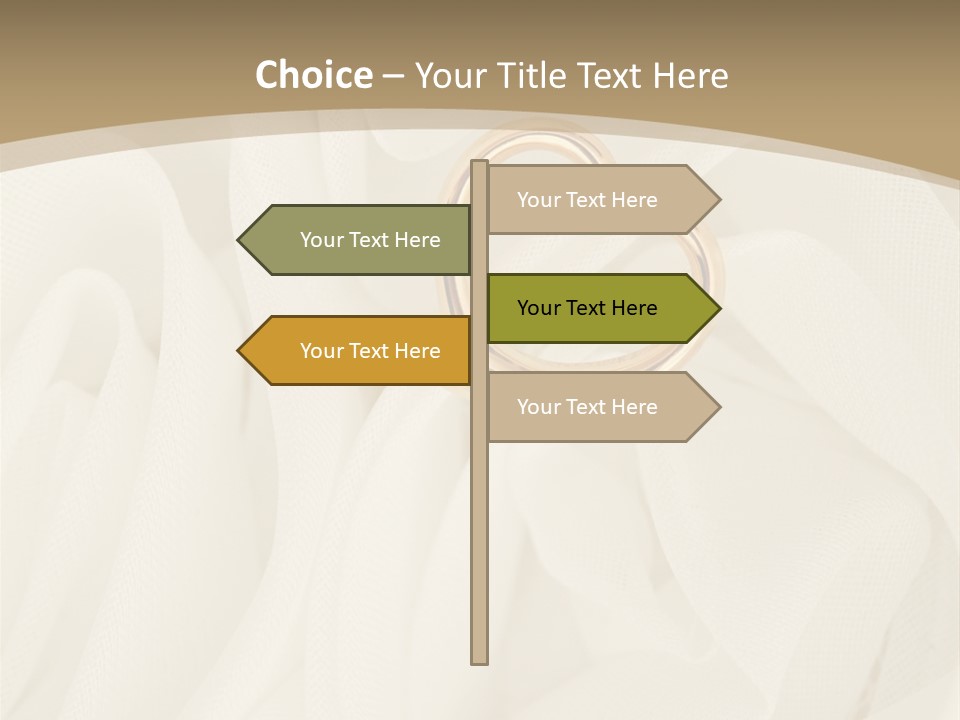 Silk Golden Sign PowerPoint Template