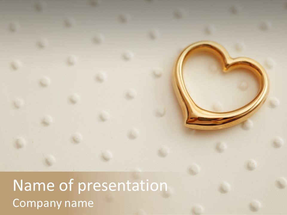 Wedding Background Love Heart PowerPoint Template