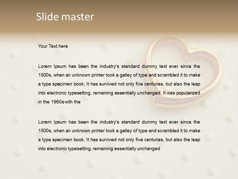 Wedding Background Love Heart PowerPoint Template