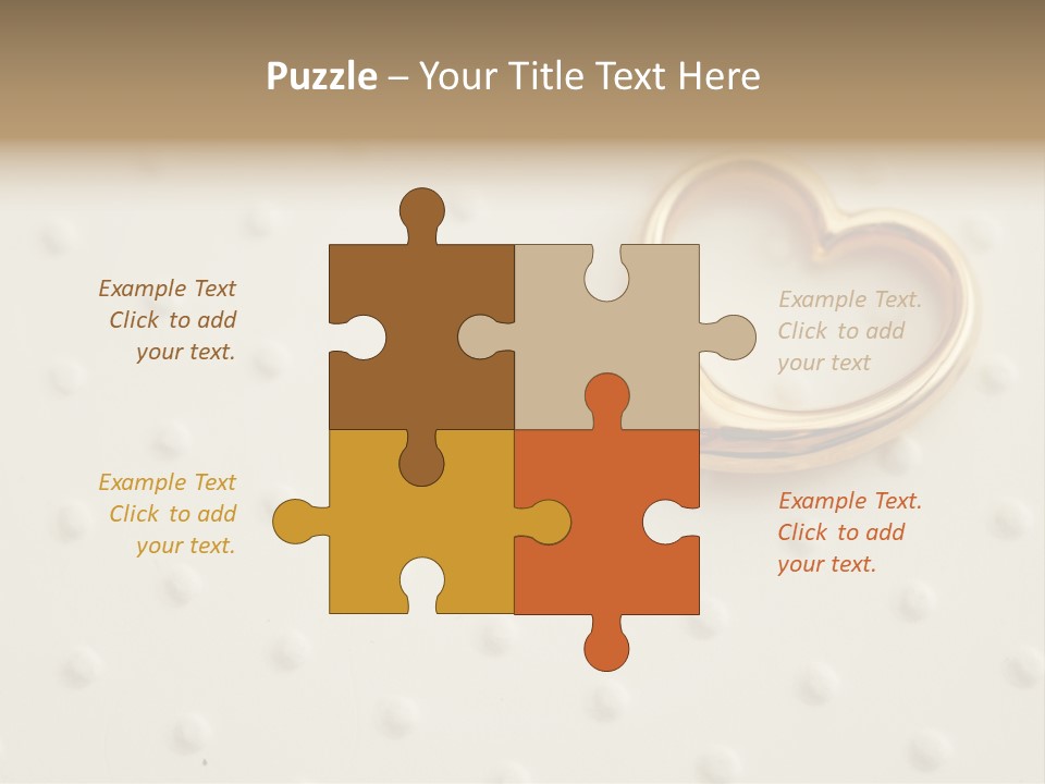 Wedding Background Love Heart PowerPoint Template