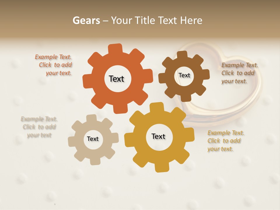 Wedding Background Love Heart PowerPoint Template