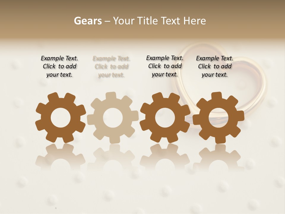 Wedding Background Love Heart PowerPoint Template