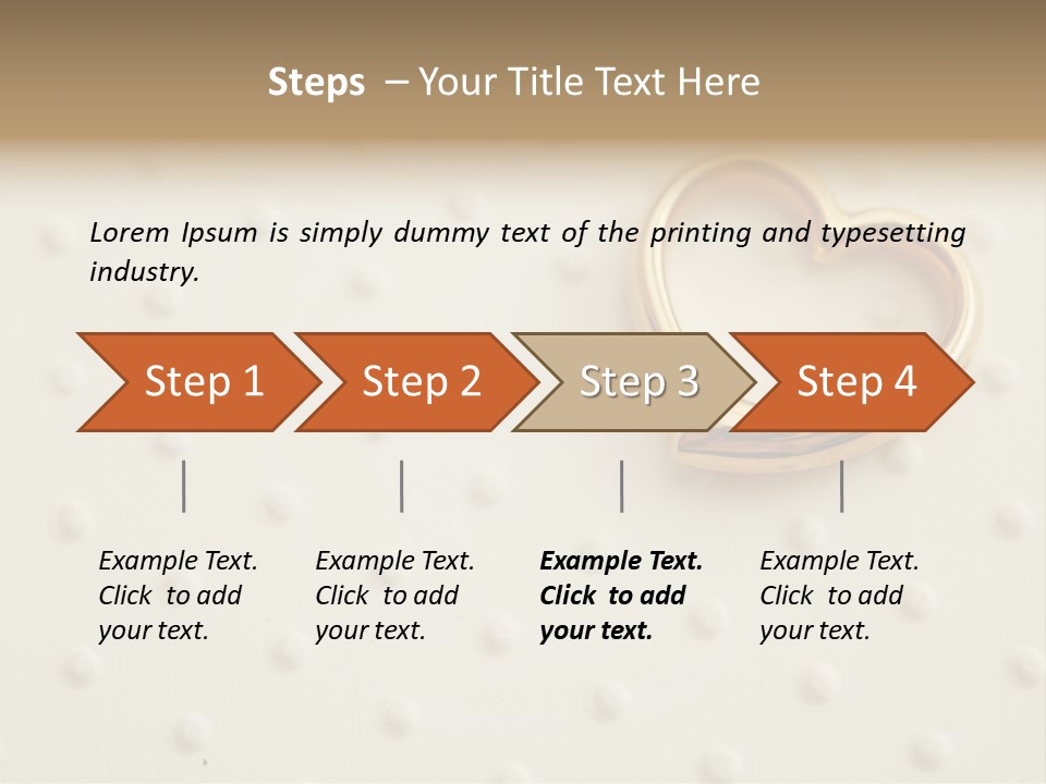 Wedding Background Love Heart PowerPoint Template