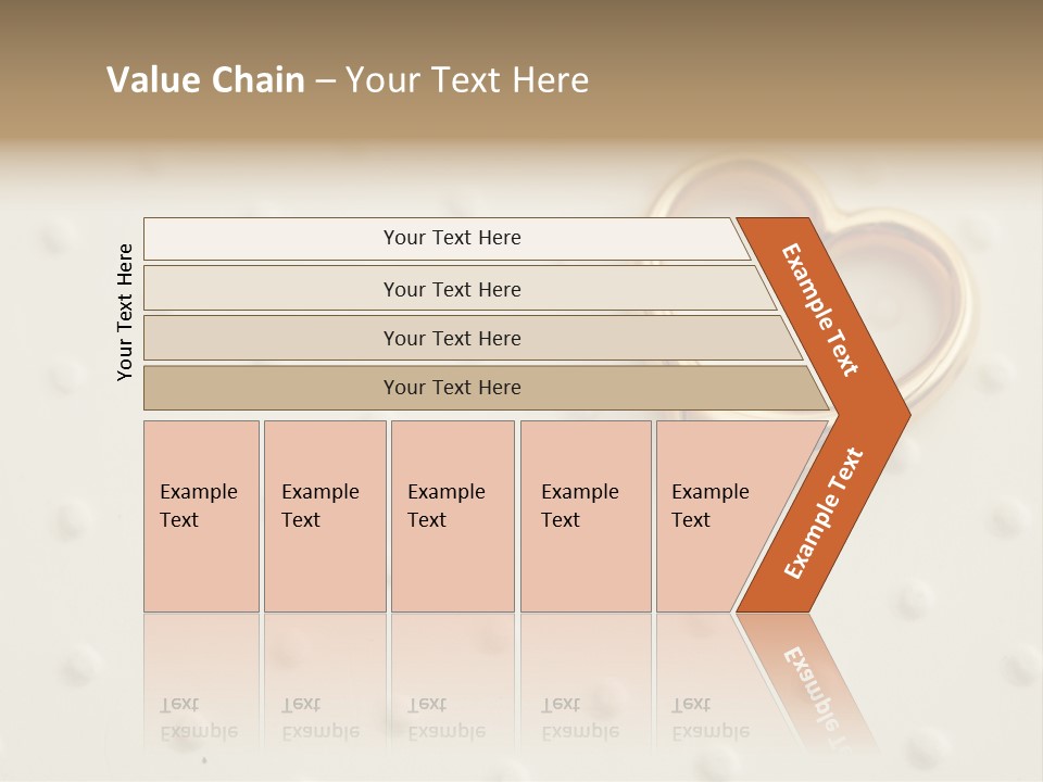 Wedding Background Love Heart PowerPoint Template