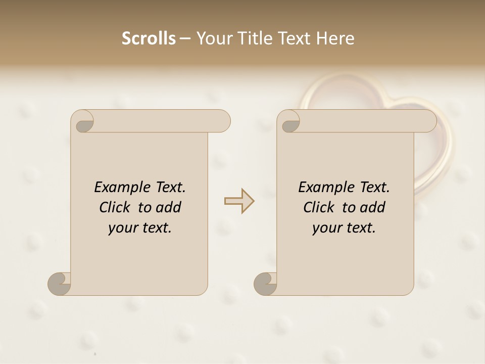 Wedding Background Love Heart PowerPoint Template