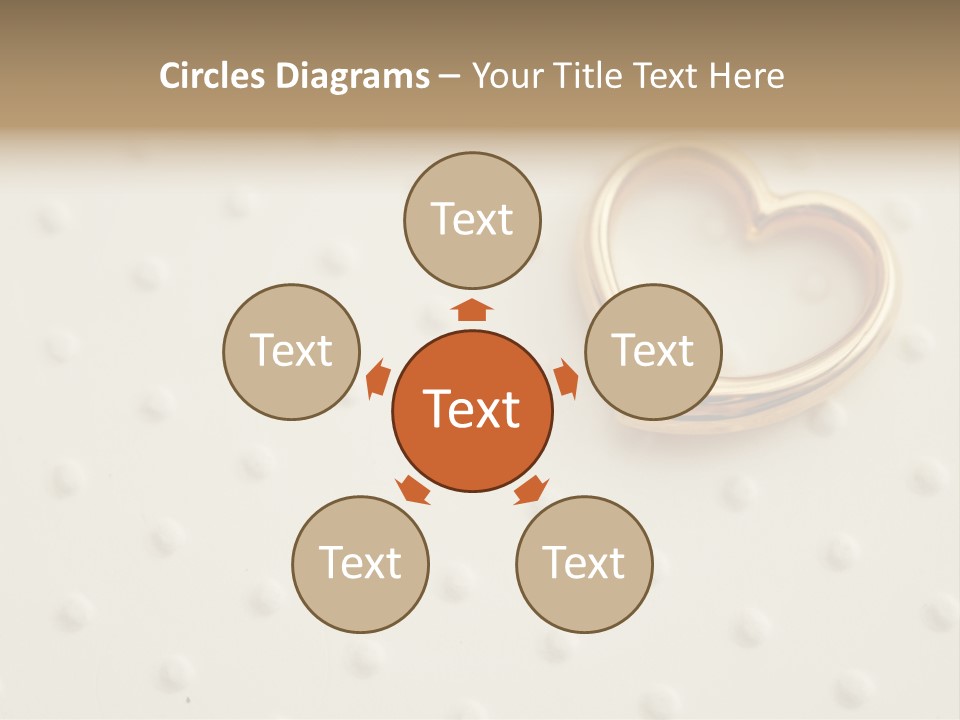 Wedding Background Love Heart PowerPoint Template