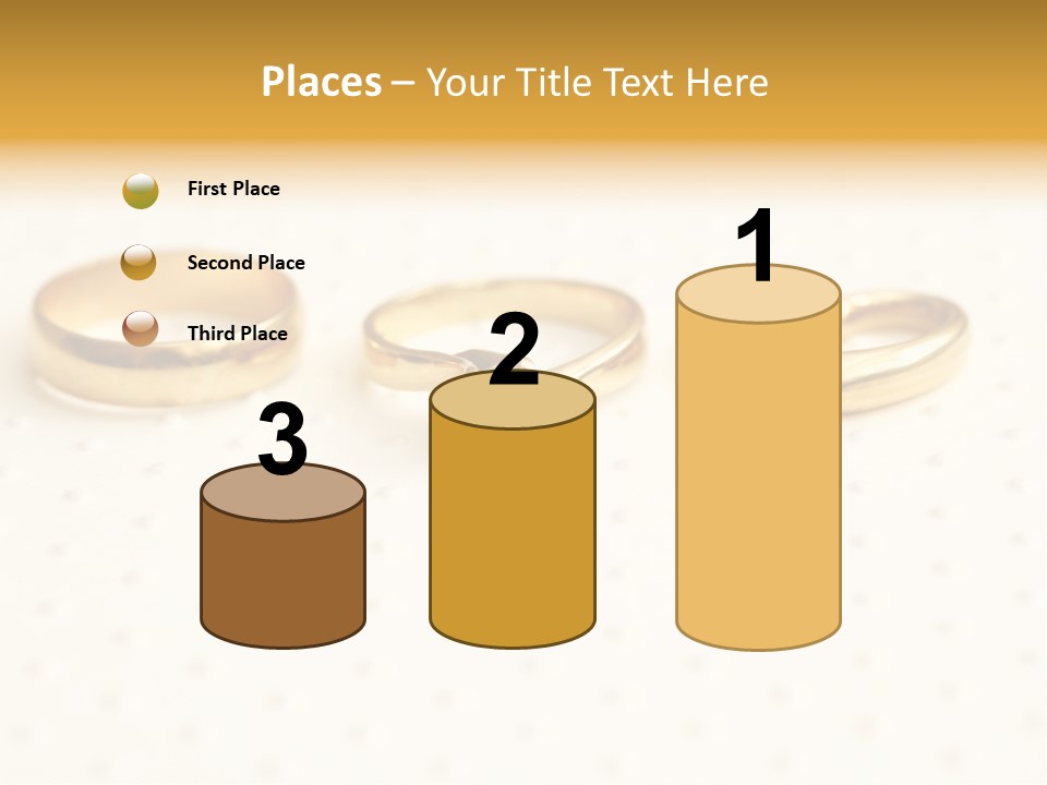 Marry Background Gold PowerPoint Template