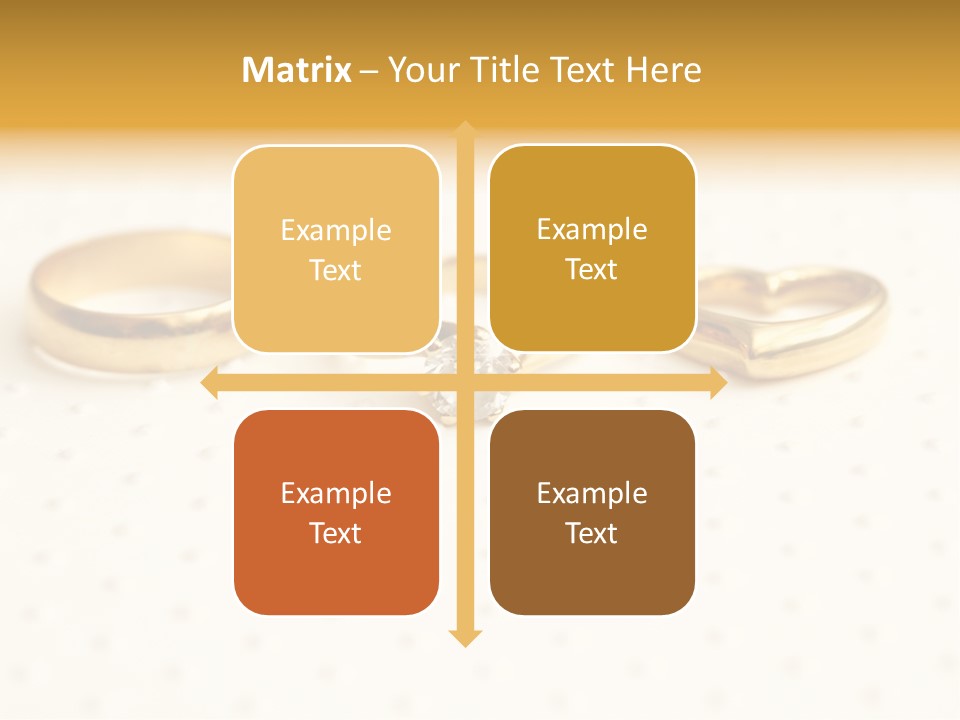 Marry Background Gold PowerPoint Template