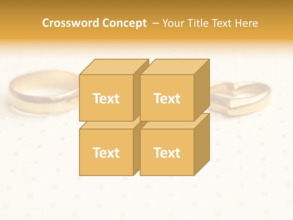 Marry Background Gold PowerPoint Template