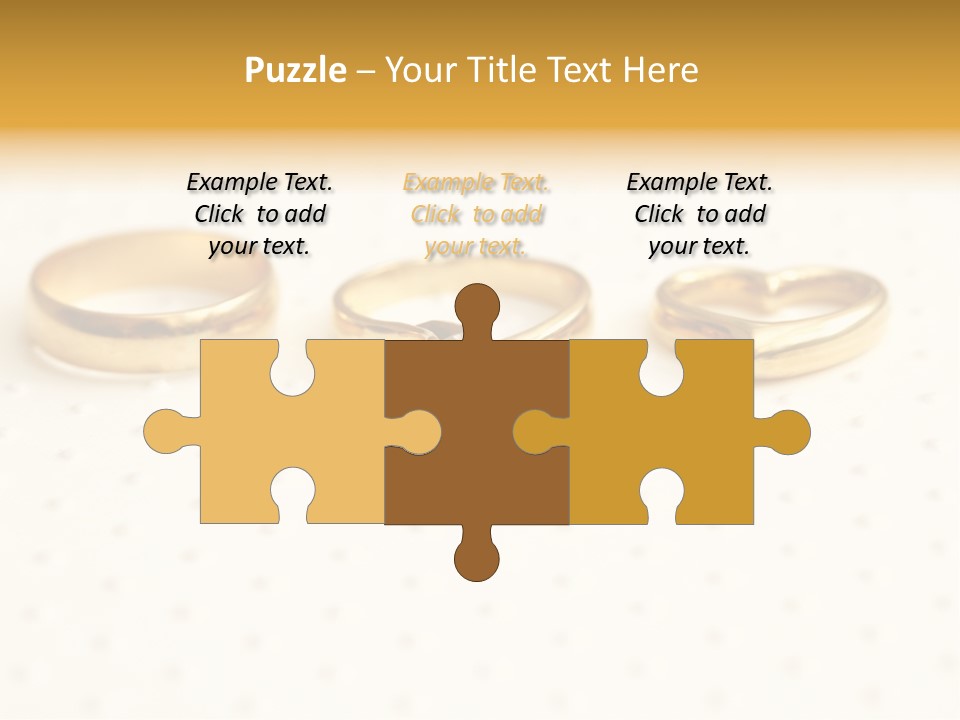 Marry Background Gold PowerPoint Template