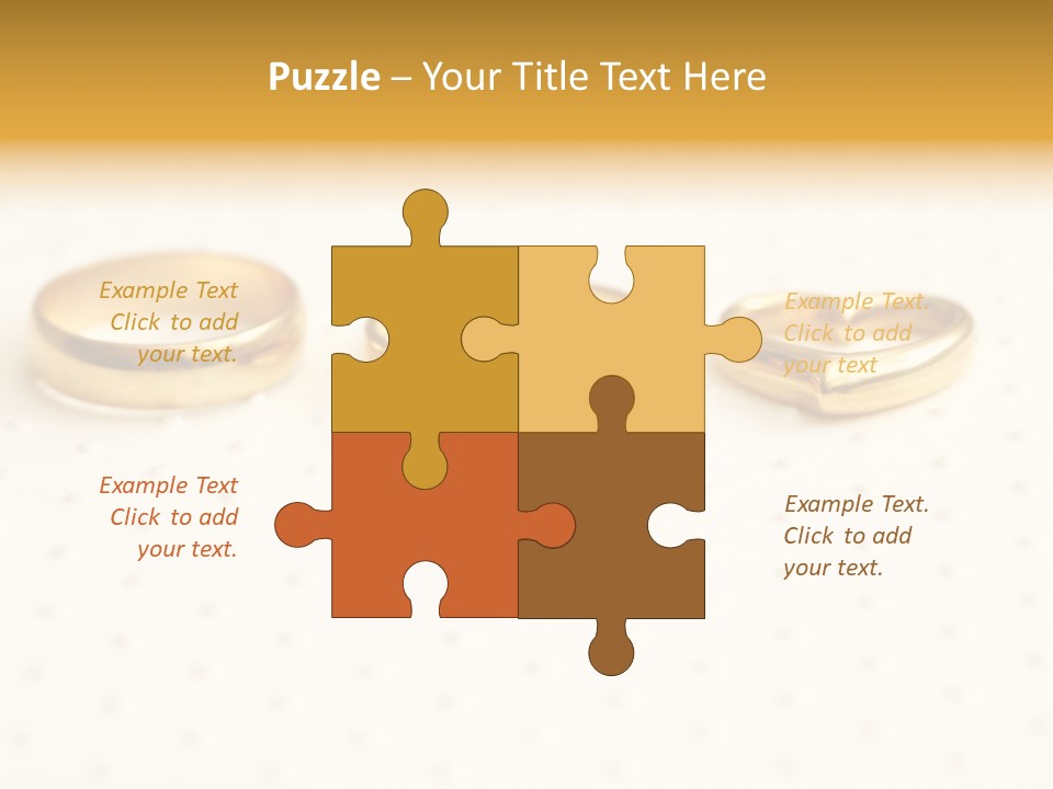 Marry Background Gold PowerPoint Template