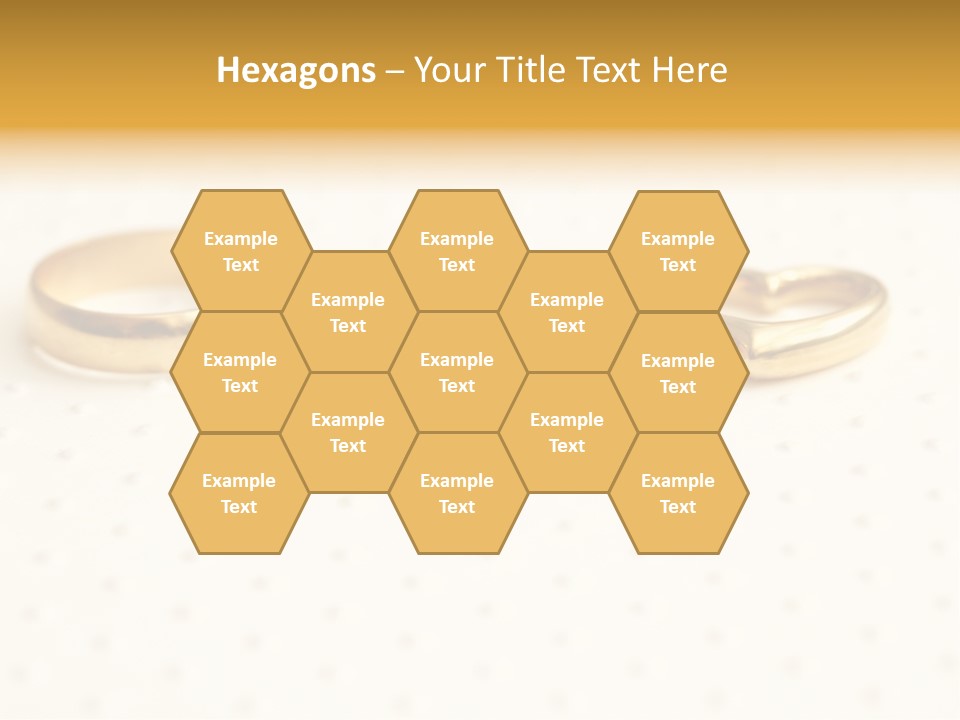 Marry Background Gold PowerPoint Template