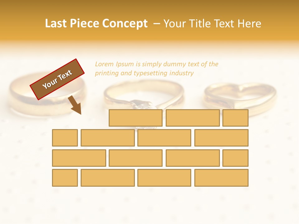 Marry Background Gold PowerPoint Template