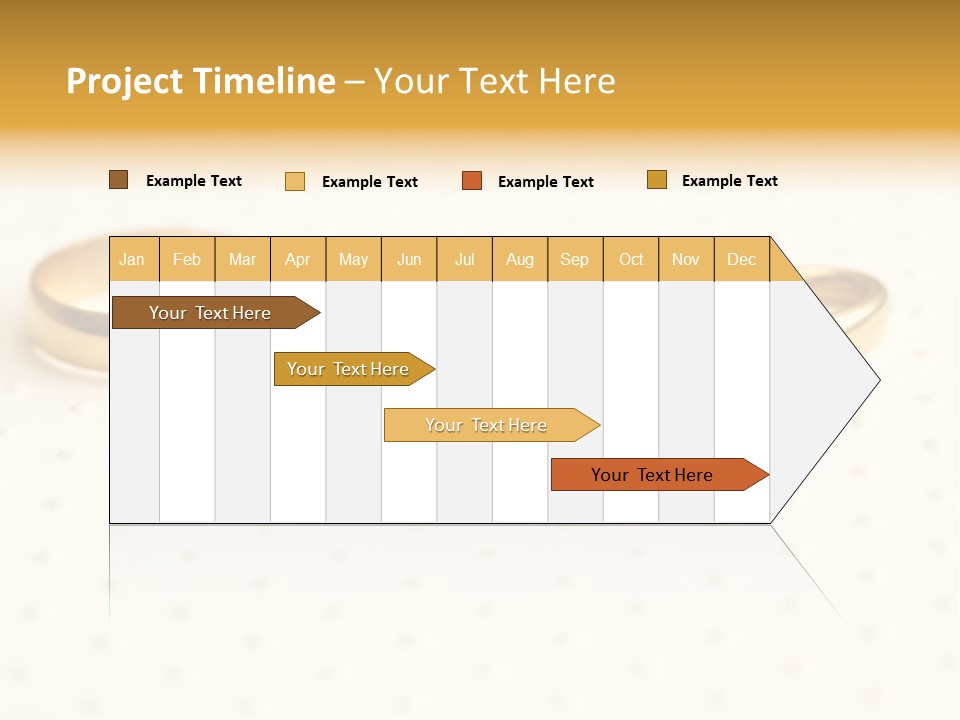 Marry Background Gold PowerPoint Template