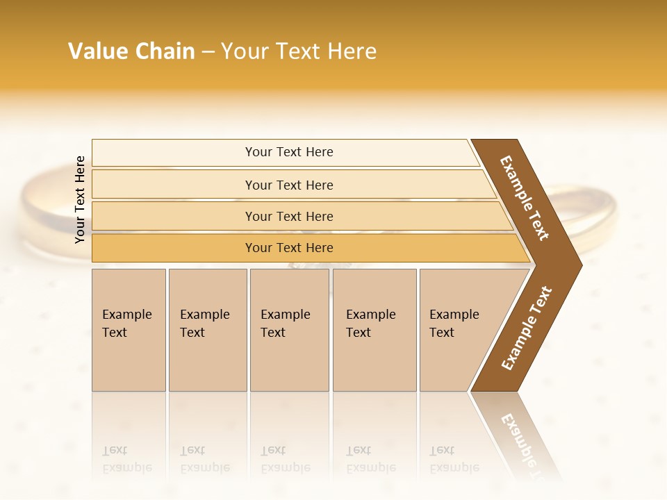 Marry Background Gold PowerPoint Template