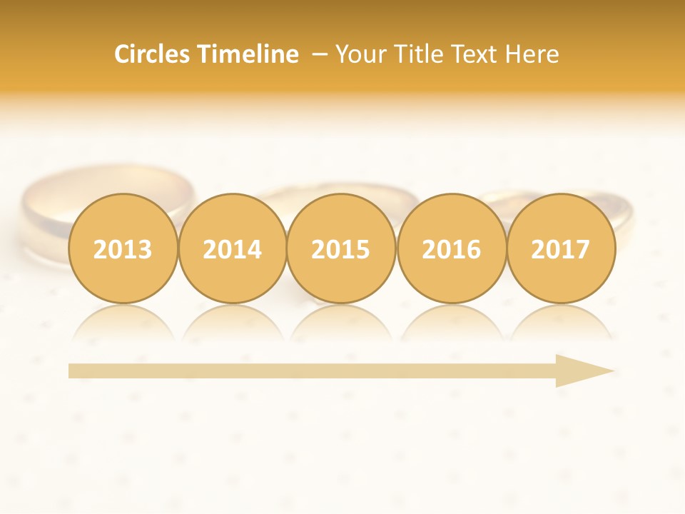 Marry Background Gold PowerPoint Template
