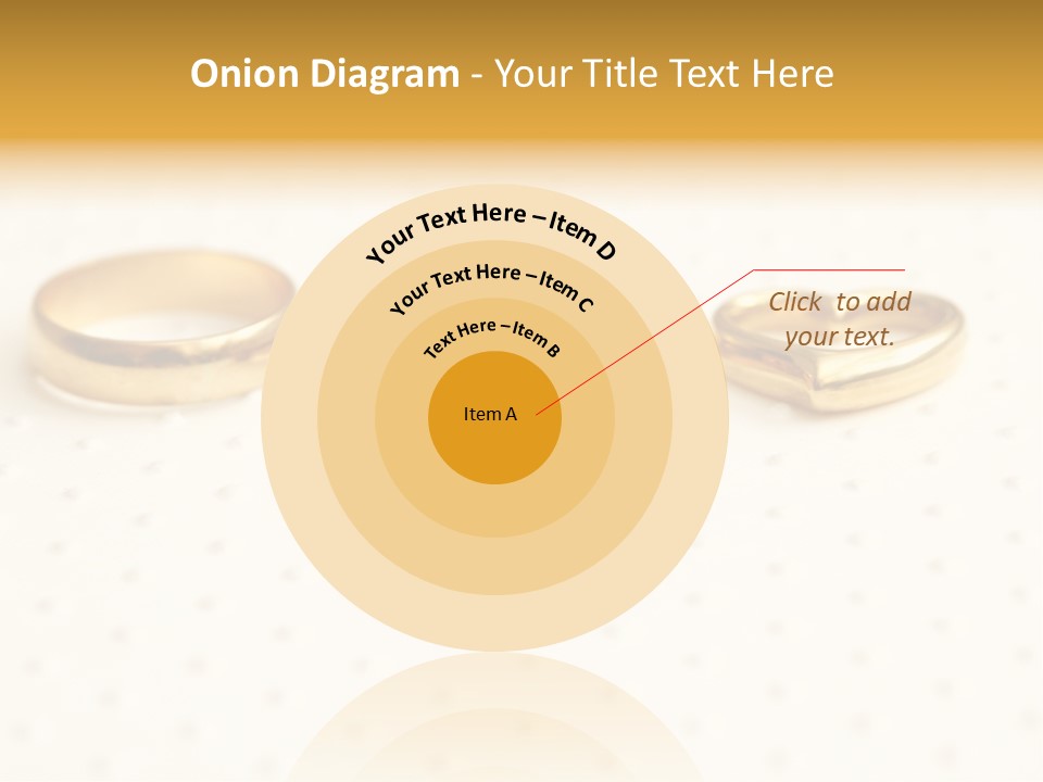 Marry Background Gold PowerPoint Template