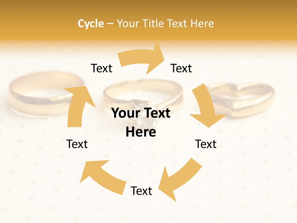Marry Background Gold PowerPoint Template