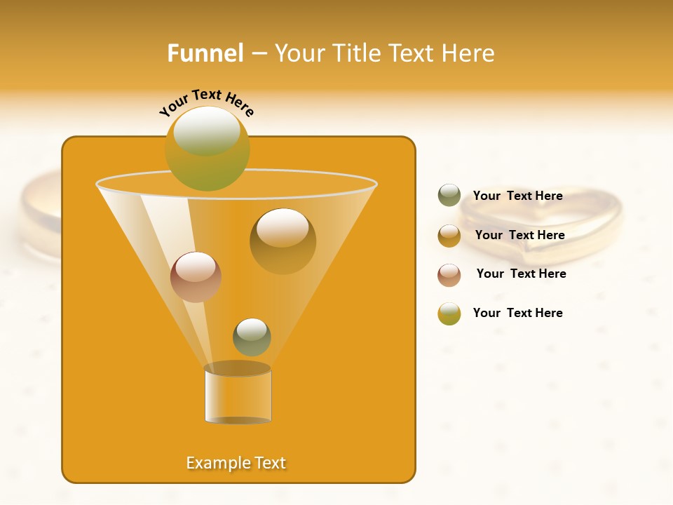 Marry Background Gold PowerPoint Template